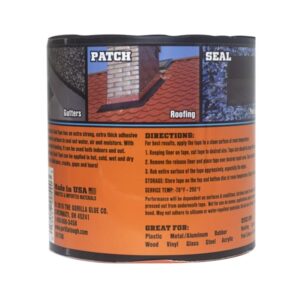 Gorilla Waterproof Patch & Seal Tape 4" x 10' Black, (Pack of 1) - Image 2