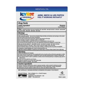 Icy Hot Extra Strength Medicated Patch, Small, 5 Count Box - Image 2