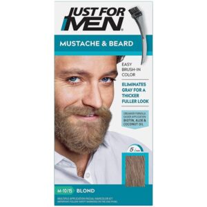 JUST FOR MEN Mustache & Beard Brush-In Color Gel, Blond M-10/15 1 Each (Pack of 2) - Image 1