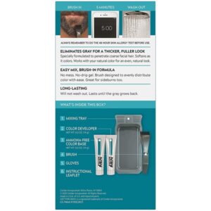 Just For Men Beard Lmbrn# Size 1ct Just For Men Mustache, Beard & Sideburn Clear Gel Light/Medium Brown - Image 4
