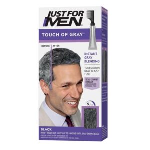 Just for Men Touch of Gray Hair Colour, 81.6g - Black T-55 - Image 1