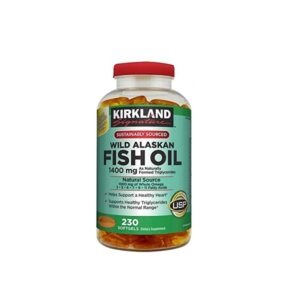 Kirkland Signature Wild Alaskan Fish Oil 1400 Mg - 230 Softgels - Image 1