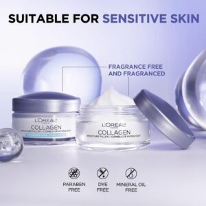 L’Oréal Paris Collagen Face Moisturizer, Skin Care, Day And Night Cream, Anti-Aging Face Cream To Smooth Wrinkles, Non-Greasy 1. 7 Oz. - Image 6