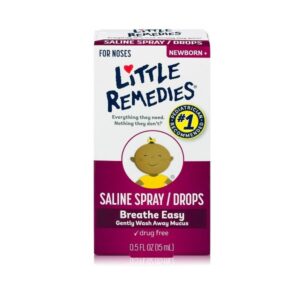 Little Remedies Saline Spray/Drops for Noses, 0.5 fl oz - Image 1