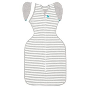 Love To Dream Swaddle UP- 50/50- Gray Stripe- Large 18.7-24.3 lbs - Image 1