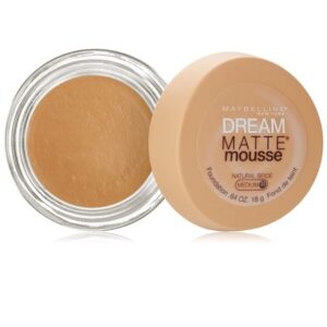 Maybelline New York Dream Matte Mousse Foundation, Natural Beige, 18ml - Image 1
