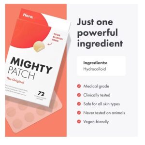 Mighty Patch Hydrocolloid Acne Absorbing Pimple Spot Dot - 72 count - Image 2