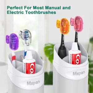 Mspan Electric Toothbrush Head Cover: Sonic Toothbrush Cap Travel Protector Plastic Brush Pod Protection Clip Case Value Pack, Purple, Pack of 1 - Image 4