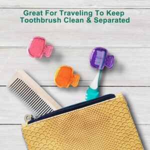 Mspan Electric Toothbrush Head Cover: Sonic Toothbrush Cap Travel Protector Plastic Brush Pod Protection Clip Case Value Pack, Purple, Pack of 1 - Image 6