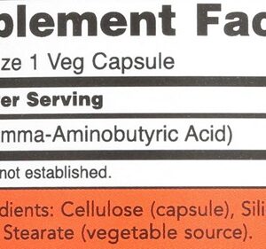 Now Foods Gaba 750mg 100 Veg Capsules - Image 6