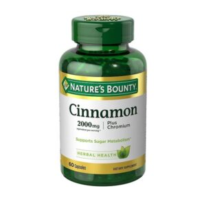 Nature's Bounty High Potency Cinnamon 2000mg 60 caps - Image 1