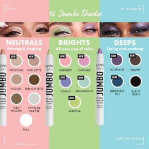 Nyx Professional Makeup Jumbo Eye Pencil, Black Bean, 5g - Image 4