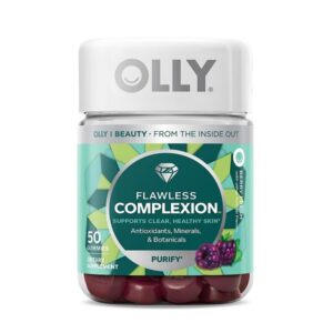 OLLY Flawless Complexion Support Clear Healthy Skin, Dietary Supplement, 50 Gummies: Flawless Complexion (25 Day Supply) - Image 1