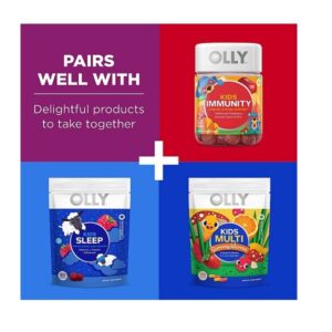 Olly Kids Multi-Vitamin and Probiotic Gummy Supplements, Yum Berry Punch, 70 Count - Image 5