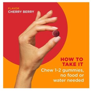 OLLY Kid's Wellmune/Acerola Cherry/Elderberry and Zinc/Cherry Berry Mighty Immunity Gummy Supplements -50 Count - Image 5
