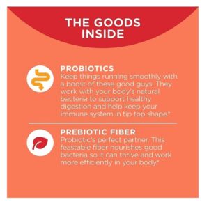 Olly Balanced Belly Gummy Supplements, Peachy Peach, 30 Count - Image 2