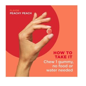 Olly Balanced Belly Gummy Supplements, Peachy Peach, 30 Count - Image 4