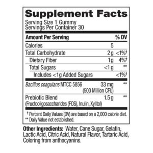 Olly Balanced Belly Gummy Supplements, Peachy Peach, 30 Count - Image 6