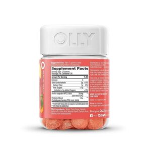 Olly Balanced Belly Gummy Supplements, Peachy Peach, 30 Count - Image 7