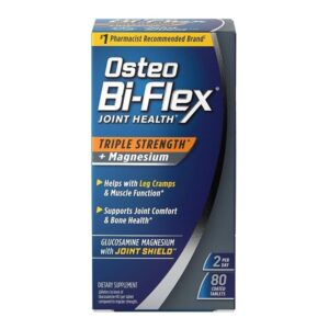 Osteo Bi-Flex Triple Strength Joint Supplement with Glucosamine & Magnesium, Gluten Free, 80 Tablets - Image 1