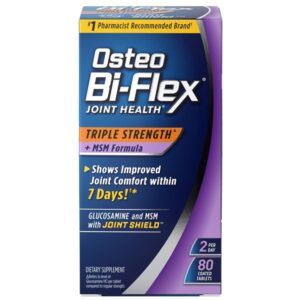 Osteo Bi-Flex Triple Strength w/ MSM, 80 Coated Tablets - Image 1