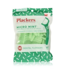 Plackers Micro Mint Flossers, 90 count - Image 1