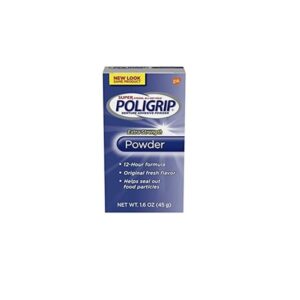 PoliGrip Super Denture Adhesive Powder, Extra Strength, 1.6 oz (45 g) One Bottle - Image 1