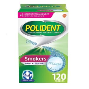 Polident Smokers Denture Cleanser, 120 ea - Image 1