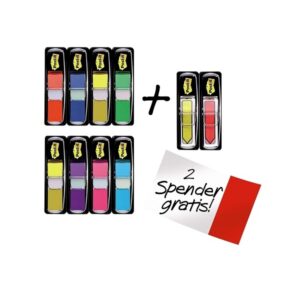 Post-it Flags Value Pack, Assorted Colors, Sticks Securely for Long-Lasting Use.47 in. Wide, 35/Dispenser, 8 Dispensers/Pack Plus 48 Arrow Flags (683-VAD1) - Image 1