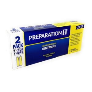 Preparation H Hemorrhoidal Ointment - 4 oz TOTAL (2 oz x 2 tubes) - Image 1