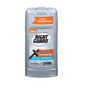 Right Guard Xtreme Defense 5 Arctic Refresh Antiperspirant and Deodorant for Men, 2.6 Oz - Image 1