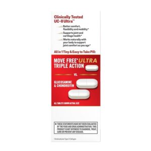 Schiff Ultra Joint Supplement with Collagen and Hyaluronic Acid, 30 Count - Image 4