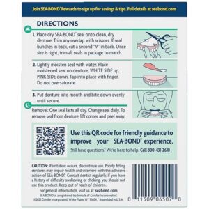 Sea-Bond Sea-Bond Denture Adhesive Wafers Uppers Fresh Mint - Image 3