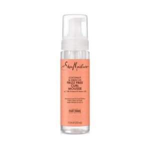 Shea Moisture Coconut & Hibiscus Frizz Free Curl Mousse w/ Silk Protein & Neem Oil, Pack of 1 - Image 1