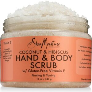 SheaMoisture Coconut & Hibiscus Hand/Body Scrub, 12 Ounce - Image 1