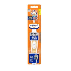 Spinbrush Pro+ Deep Clean, Battery Toothbrush for Adults, Soft Bristles, Batteries Included - Image 1