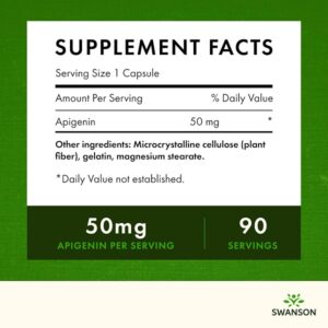 Swanson Ultra Apigenin Capsule (50 mg) -90 Capsules - Image 4