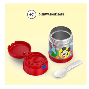 Thermos Funtainer 10 Ounce Stainless Steel Vacuum Insulated Kids Food Jar With Spoon, Preschool Mickey - Image 4