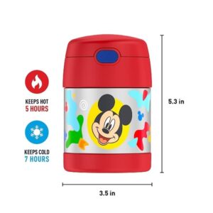 Thermos Funtainer 10 Ounce Stainless Steel Vacuum Insulated Kids Food Jar With Spoon, Preschool Mickey - Image 5