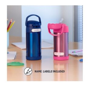 Thermos Funtainer 12 Ounce Stainless Steel Vacuum Insulated Kids Straw Bottle, Avengers - Image 5