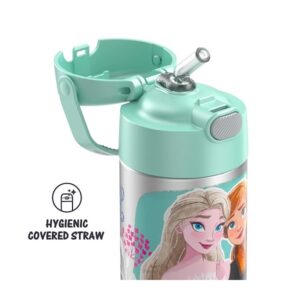 Thermos Funtainer 12 Ounce Stainless Steel Vacuum Insulated Kids Straw Bottle, Frozen 2 (Colors May Vary) - Image 4