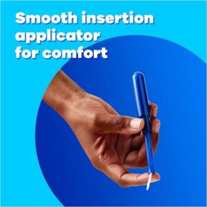 Tampax Pearl Plastic Tampons, Regular Absorbency, Unscented, 50 Count - Image 6