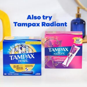 Tampax Pearl Tampons, Ultra Absorbency, with Leakguard Braid, Unscented, 45 Count - Image 7