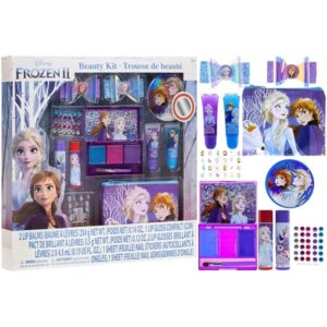 Townley Girl Disney Frozen Beauty Kit, Lip balms, glosses, press on nails, gems, stickers, barrettes & more - Image 8