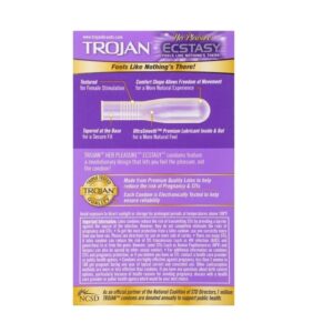 Trojan Her Pleasure Ecstasy Ultrasmooth Lubricant,10-count - Image 2