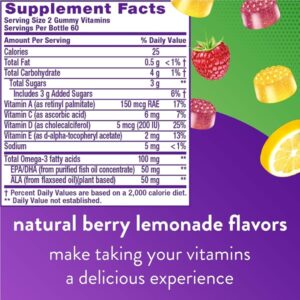 Vitafusion Omega-3, Gummy Vitamins for Adults, 120-count - Image 3