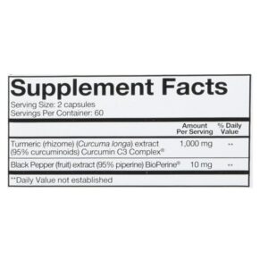 Youtheory Turmeric Extra Strength Formula Capsules 1,000 mg per Daily - Image 4