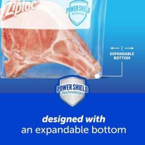 Ziploc Quart Food Storage Freezer Slider Bags, Power Shield Technology for More Durability, 15 Count - Image 3