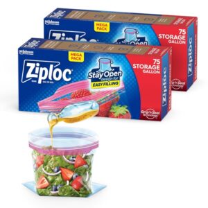 Ziploc Storage Bags, Gallon, 150 Count - Image 1