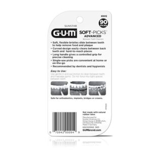 Gum soft picks advanced-count soft flexible bristles, 270 ct - Image 3